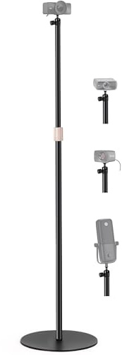 AceTaken 63'' Webcam Floor-Stand Compatible with Elgato Facecam 4K,Facecam pro,Facecam MK.2,Facecam neo Webcams and Wave 3/Wave DX Microphones