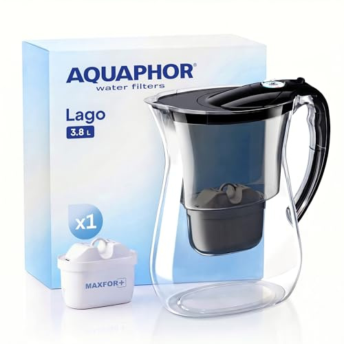 AQUAPHOR Lago Caraffa Filtrante - Nero (1 filtro Maxfor)