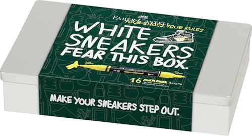 FABER-CASTELL - Multimark Acrylic Marker Set, 16 Farben | 16 Acrylmarker mit Doppelspitze, wasserfest und schnelltrocknend