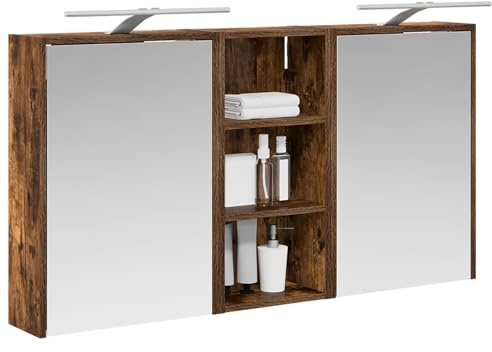 vidaXL Badezimmerschrank-Set 3 pcs 116 x 16 x 62,5 cm Holzwerkstoff, Elegante Badezimmeraufbewahrung, modernes Schrankset, stylische Wandregale, schicke Möbel, luxuriöse Details
