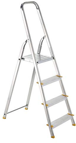 Escabeau en aluminium EUROSTYL Jaune 4 marches