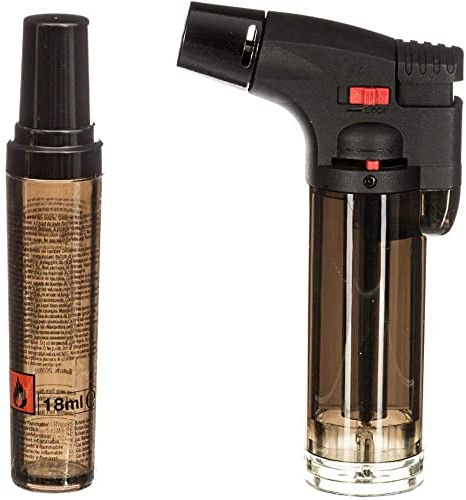 Mini brûleur et recharge - 18 ml - Couleurs aléatoires : rouge et noir