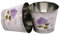 UNUS Topf Zink rund Hortensie 2er Set blau