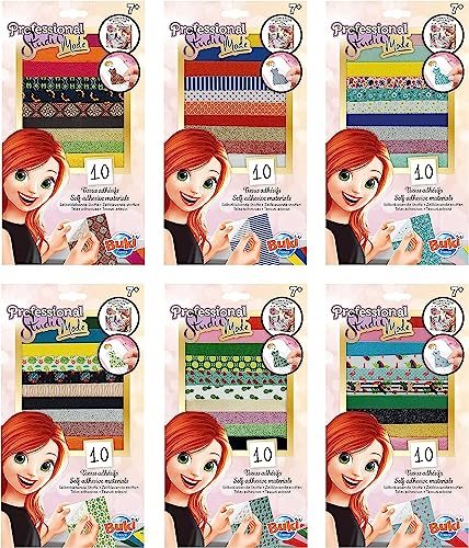 BUKI France 5413 - Professional Studio Mode - Selbstklebende Stoffe Packung mit 6 Stück