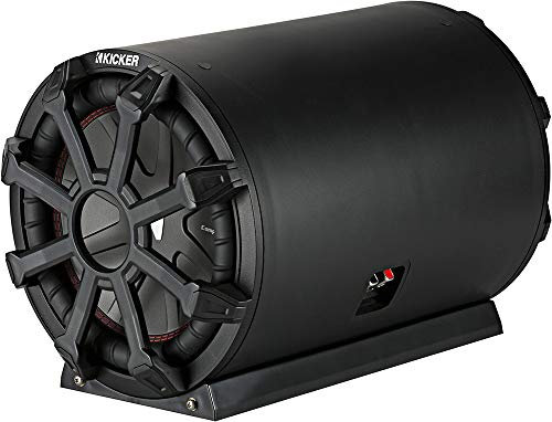 KICKER 46CWTB84 TB8 8-inch Loaded Weather-Proof Subwoofer Enclosure w/Passive Radiator - 4-Ohm, 300 Watt