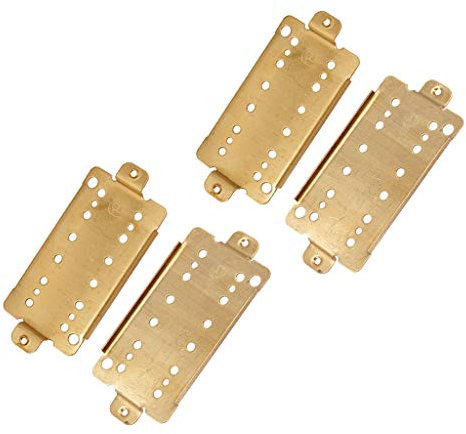 B Baosity 4er Pack 52mm E Gitarre Doppelspule Tonabnehmer Humbucker Grundplatte Messing