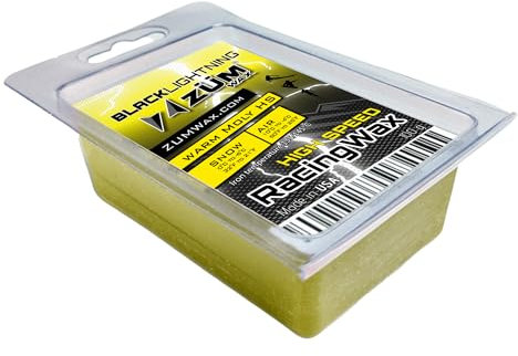 ZumWax High Speed Racing Glide Wachs für Ski / Snowboard / Nordic / Langlauf, warm Moly HS, 100 g, superschnell, umweltfreundlich und ungiftig, TSCA-konform