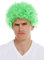 WIG ME UP - MMAM-9M-K427 Perücke Karneval Herren Damen Clown grün kurzer Afro kraus gelockt Krauskopf