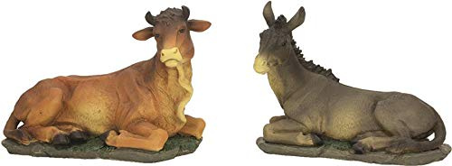 Dekop Ochs und Esel 2tlg, geeignet für 42cm Krippenfiguren (44635100433)