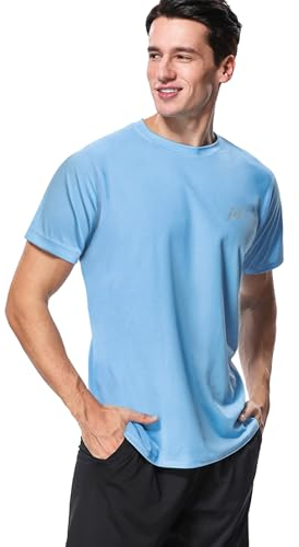MeetHoo Rashguard Herren, UV Shirt Rash Vest UV-Schutz Schwimmshirt UPF 50+ Kurzarm für Surfen Schwimmen Running