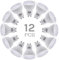 SINCELIGHT GU10 LED Leuchtmittel Deckenspots Reflektorlampe mit 60° Ausstrahlungswinkel, 6W(500Lumen)≈50W Halogen, RA≈92, Warmweiß 2700K, 12er-Pack