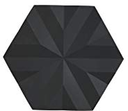 Zone Denmark Ori Untersetzer, 16 x 14 x 0,8 cm, Schwarz, Flake