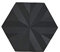 Zone Denmark Ori Untersetzer, 16 x 14 x 0,8 cm, Schwarz, Flake