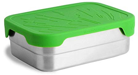 ECOlunchbox Blue Water Bento | Splash Box XL, Große Edelstahldose mit Silikondeckel | Lunchbox | Brotdose | Bento Box