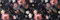 wash+dry Fußmatte, Night Roses 60x180 cm, innen und außen, waschbar