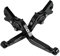 MZ-STORE CNC Aluminium Motorrad Einstellbar Faltbar Brems Kupplungshebel für GTS 125 150 250 300 Grantuiismo 125 200-Schwarz