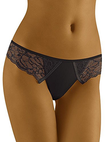 Wolbar Damen String WB80-2, Schwarz,S