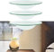 Dancepandas Lampe à Parfum Bol en Verre 3 Pièces 12cm Rond Verre de Rechange pour Lampe à Pétrole Plat de Réchauffeur d'Huile pour Lampe d'Aromathérapie Électrique