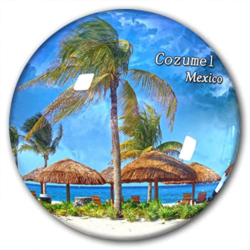 Mexico Cozumel Kühlschrankmagnet Kühlschrank-Aufkleber dekorativer Magnet Reise-Souvenir Kristallglas