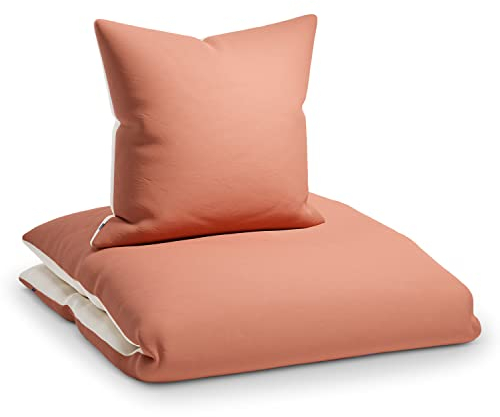 Sleepwise Soft Wonder housse de couette 140 x 200 microfibre Oeko-TEX®, parure de lit 140 x 200 adulte et taie d'oreiller Lavables en Machine, linge de lit et oreillers antistatiques hypoallergéniques