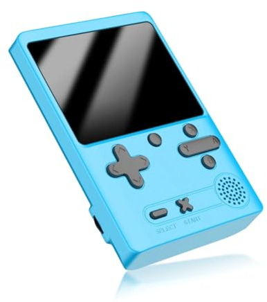 Cuifati Consola de Juegos Portátil Retro, Consola de Videojuegos Portátil con Pantalla a Color de 3 Pulgadas con 500 Juegos Clásicos FC, Batería Recargable de 800 MAh Soporte Gameboy para (Azul)