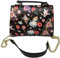 Loungefly Disney Alice im Wunderland Umhängetasche mit Blumenmuster, Schwarz, Large