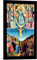 kunst für alle Bild mit Bilder-Rahmen: Fra Angelico Das Jüngste Gericht Mitteltafel aus einem Triptychon - dekorativer Kunstdruck, hochwertig gerahmt, 40x65 cm, Schwarz matt