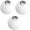 OSALADI 3 Pièces Abat-jour Globe En Verre Abat-jour Boule De Verre Nuances De Ventilateur De Plafond En Verre Abat-jour Suspension Globe Lustre Extérieur Protéger G9 Un Verre Blanche Givré