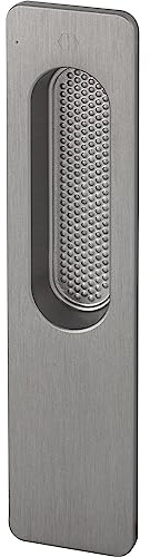 HOPPE 3297575 Hebeschiebetürmuschel Omega außen eckig, Aluminium, 34 x 150 mm | edelstahlfarbig matt