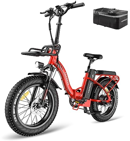 Fafrees Electric Bike, Folding E Bike with 48V 22.5Ah Battery, Adjustable 25KM/H, 140-160KM Range, Electric Bicycle for Adults, Unisex Commuter Bike, Official Store