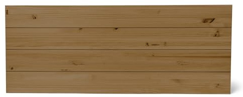 Raw Wood - Kopfteil Bett 170 und 180 cm King Size - Nordisches Kopfteil aus Massivholz – Handgefertigt in Spanien - Hiyori Dark