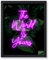 Poster Master The World Is Yours Poster – Motivationsdruck – Neonkunst – trendige Kunst – moderne Kunst – Geschenk für Männer & Frauen – inspirierende Dekoration für Schlafzimmer, Wohnzimmer oder Büro