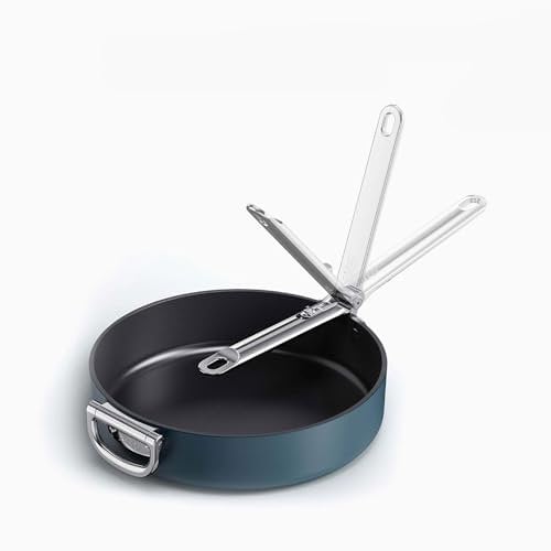 Joseph Joseph Space 28 cm (11) padella antiaderente con manico pieghevole, compatibile con l'induzione