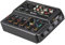 mezclador de audio, Tarjeta de sonido de interfaz de audio de 4 canales, puerto de auriculares de monitor de 6.5 mm, 16 efectos for transmisión en vivo y grabación de canto. Fácil de usar y controlar,