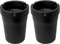 Cigarette Butt Bucket Ashtray for Outdoor or Car Vehicle, Pack of 2 (Black Ashtray 2 Pack)
