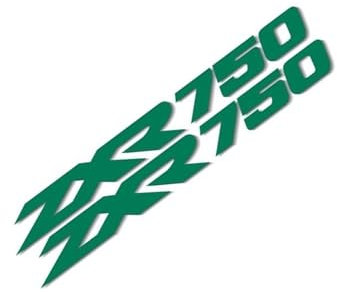 GQUIKGW Motorradaufkleber Motorrad-Schutzaufkleber Für Kawasaki ZXR 750 ZXR750(Green)