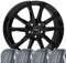 4 Winterräder Winterkompletträder Brixen 7x17 ET 40 5x112 Schwarz mit 225/50 R17 98H CON WinterContact TS 870 XL FR Evc kompatibel mit VW T-Roc Touran Sharan Passat Golf VII Caddy Beetle Arteon