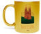 Tazza dorata in ceramica cromata - Barcellona Spagna Illustrazione Sagrada Familia Travel Vacances - 325 ml