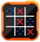 Jeu électronique Tic-Tac Toe Bolt - Jeu électronique de croix et de croix - Console de jeu de puzzle portable - Jeu de fête familiale pour l'éducation et la croissance de la mémoire (orange)