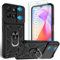 Jshru for Honor X6b Phone Case with Screen Protector | Camera Protection Cover | Military Grade Shockproof Cover | Ring Kickstand Case for Honor X6B,Black