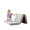 Memory-Foam-Klappmatratze, 10,2 cm, faltbar, waschbar, Gästematte, 190 x 63 x 10 cm, Grau, kleines Einzelbett