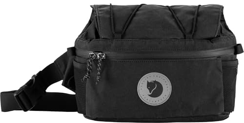 FJALLRAVEN 23200315-550 Hoja Expandable Hip Pack Sports pouch Unisex Black Size OneSize