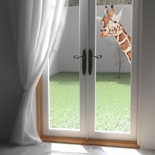 ChicSkin 35X57CM fensterbilder frühling, Giraffe fenstersticker kinder, Beidseitig Kollisionsvermeidung fensteraufkleber, Geeignet für Kinderzimmer, Wohnzimmer, Schlafzimmer fensterbilder sommer