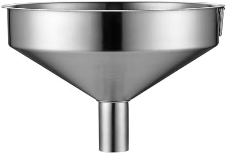 DIMEIYAN Imbuti da Cucina, Imbuto, Piccoli imbuti Metallici, Imbuto in Acciaio Inossidabile - Grande Diametro, qualità Industriale, Bocca Extra Larga for Uso Commerciale e Domestico(304 24 CM)
