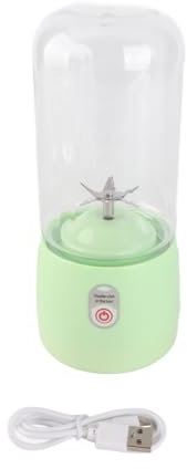 Licuadora portátil inalámbrica con carga USB, miniexprimidor multifuncional para batidos de frutas y verduras, viajes y oficina, 410 ml, 1200 mAh, 18000 rpm