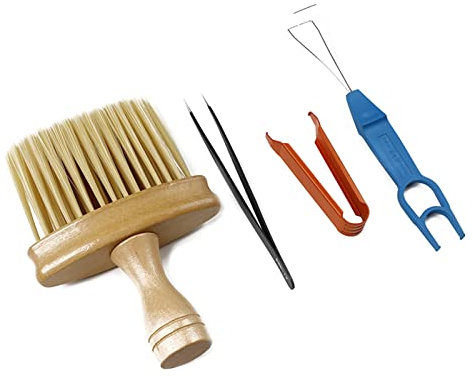 SELVFZ 4Pcs Mechanical Keyboard Keycap Puller Keycap Shaft Remover Keyboard Button Extractor Cleaning Tool Mechanical Lube Tool Puller Stem Picker Holder Brush For Switches