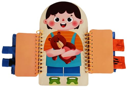Lieawy Aktivitätsbrett Für Kinder | Lernspielzeug Anziehbrett | Entwicklungs Holzspielzeug Ab 3 Jahren Für Zuhause Kindergarten Vorschule Kita