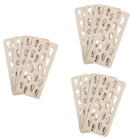 Beaupretty 12 Pièces Pochoirs Réutilisables de Noël pour de Père Noël et Flocons Modèles DIY Peinture sur Bois Fenêtres Murs pour Décoration Festive