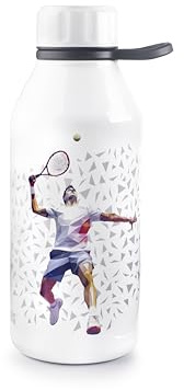 IBILI - Botella Termo Dobl.Pared Tennis Kids 350, Acero Inoxidable 18/10, Doble pared, Reutilizable