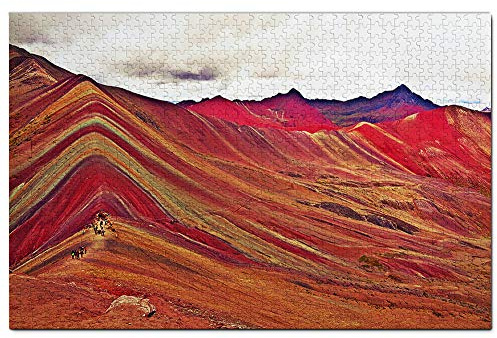 Regenbogenberg Anden Cusco Peru Puzzle 1000 Teile Spielkunst Reiseandenken 38x26cm